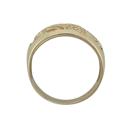9ct Gold Dragon Band Ring