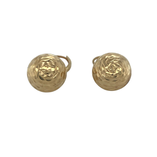 Add a touch of shimmering elegance to your jewellery collection with these pre-owned 9ct yellow gold textured sparkle ball drop earrings, featuring a classic design with eye-catching movement and timeless appeal—perfect for everyday wear, special occasions, or gifting.

Design: The earrings feature beautifully textured sparkle ball drops that catch and reflect the light from every angle, creating a dazzling and elegant effect.