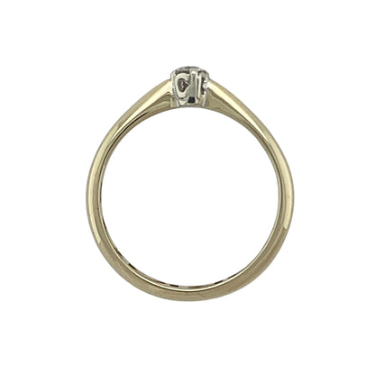 9ct Gold & Diamond Clogau Cariad Solitaire Ring