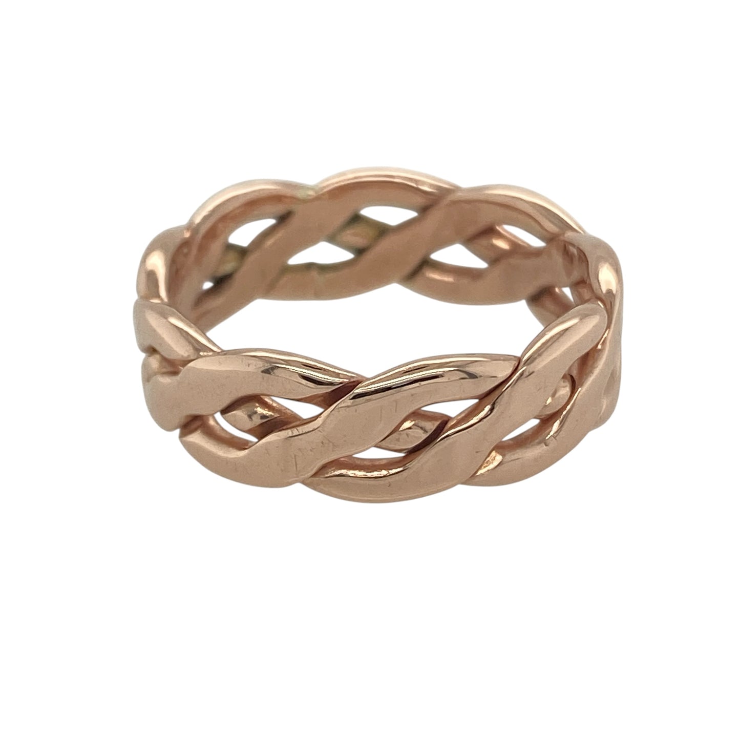 9ct Welsh Gold Celtic Weave Band Ring