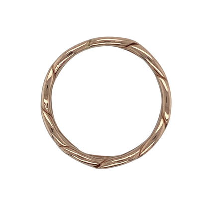 9ct Welsh Gold Celtic Weave Band Ring