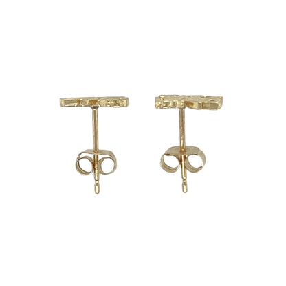 9ct Gold Welsh Dragon Stud Earrings