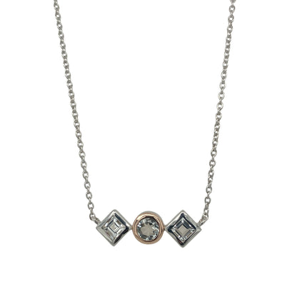 925 Silver & White Topaz Welsh Royalty Clogau 18" Necklace
