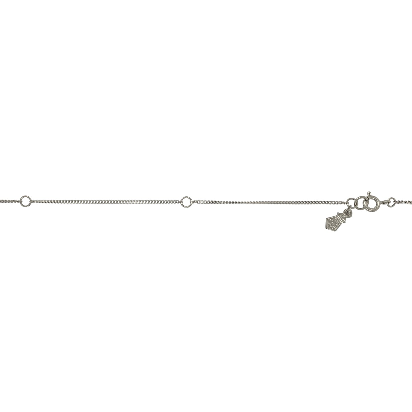 925 Silver & Blue Stone Flower Clogau 18" - 22" Necklace