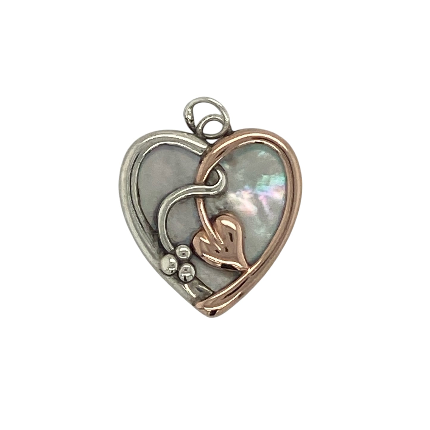 925 Silver & Mother of Pearl Heart Clogau Pendant