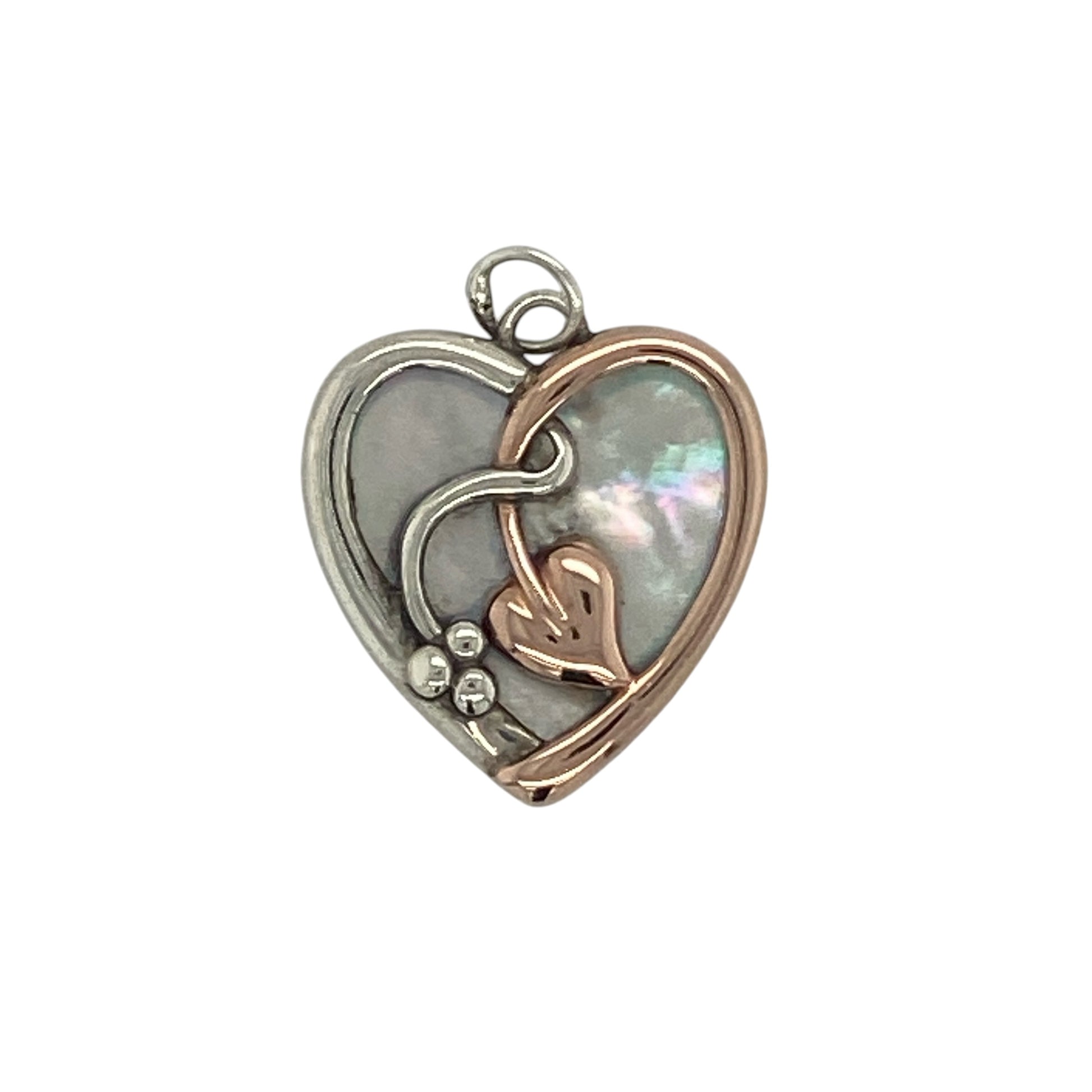 925 Silver & Mother of Pearl Heart Clogau Pendant