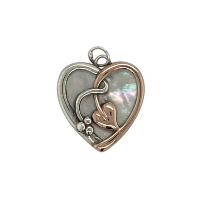 925 Silver & Mother of Pearl Heart Clogau Pendant