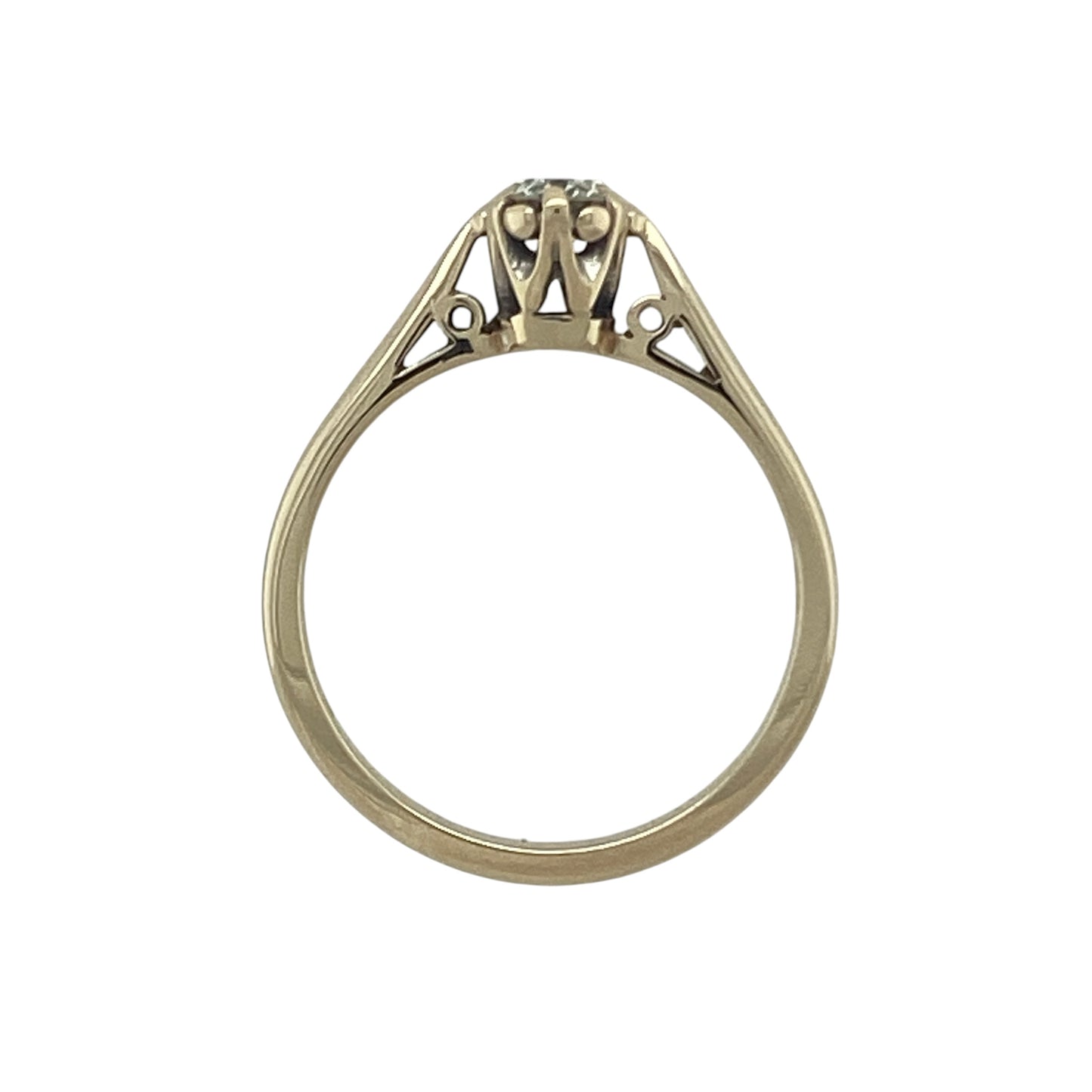 9ct Gold & Diamond Solitaire Ring