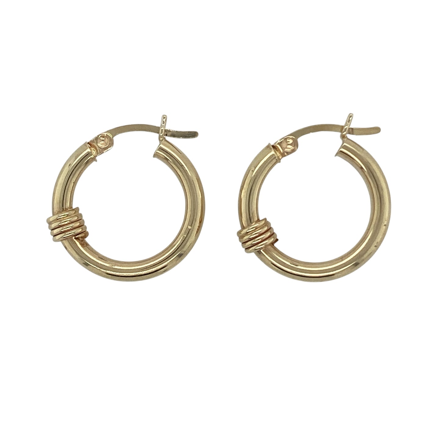 9ct Gold Hoop Creole Earrings