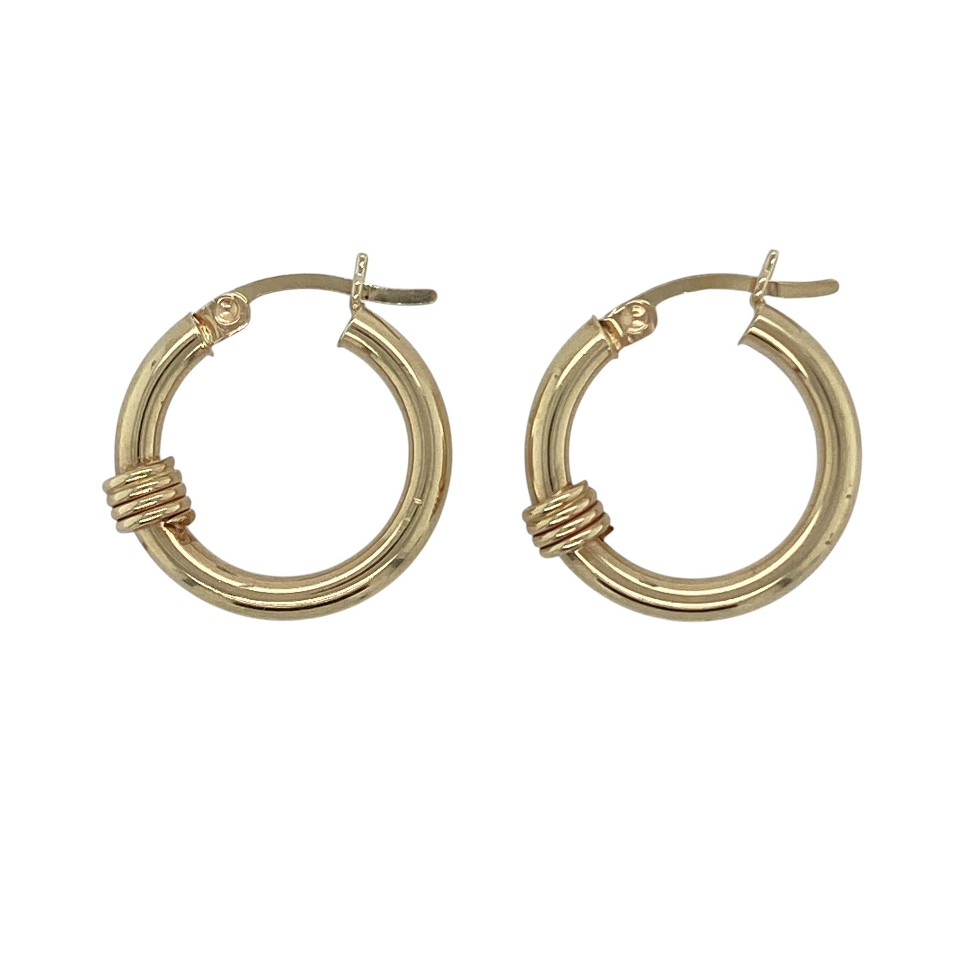 9ct Gold Hoop Creole Earrings