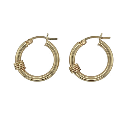 9ct Gold Hoop Creole Earrings
