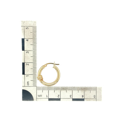 9ct Gold Hoop Creole Earrings