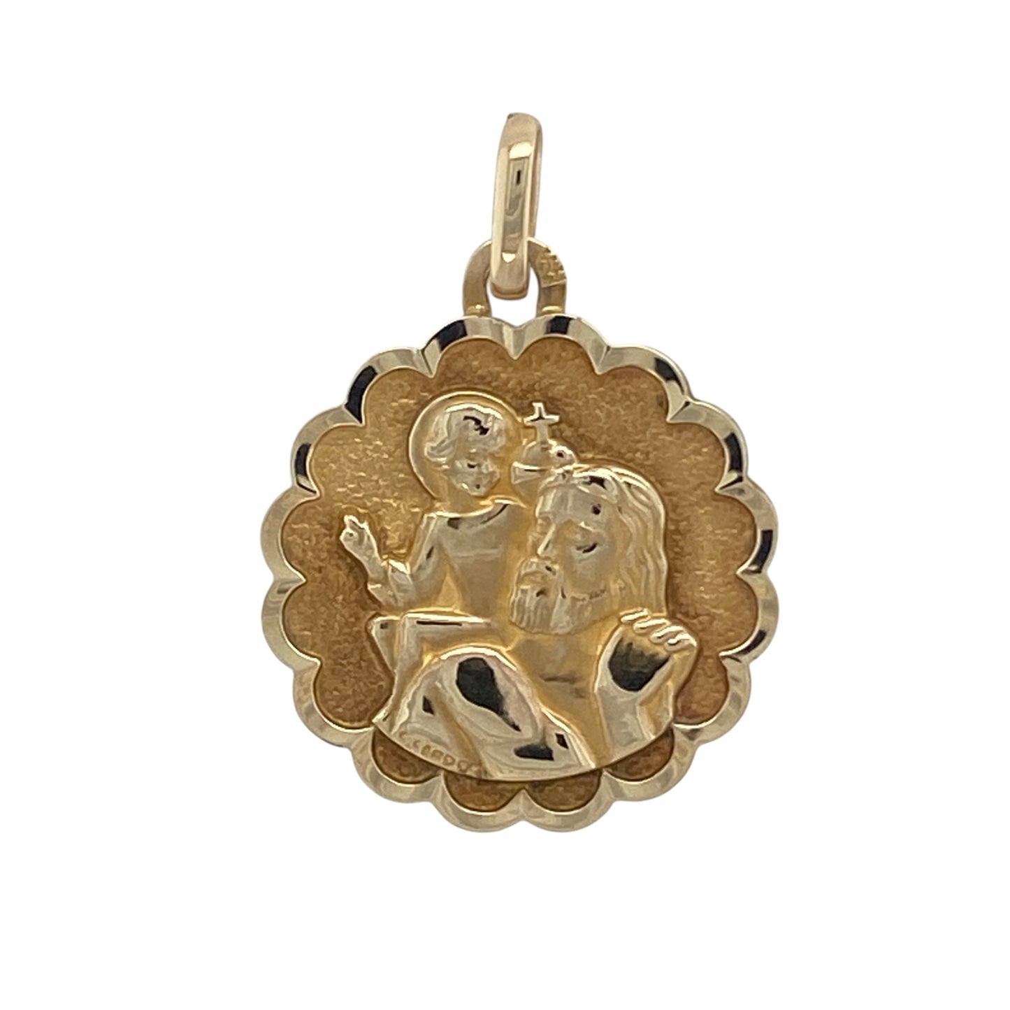 9ct Gold St Christopher Pendant