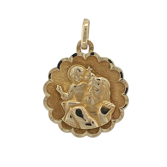 9ct Gold St Christopher Pendant