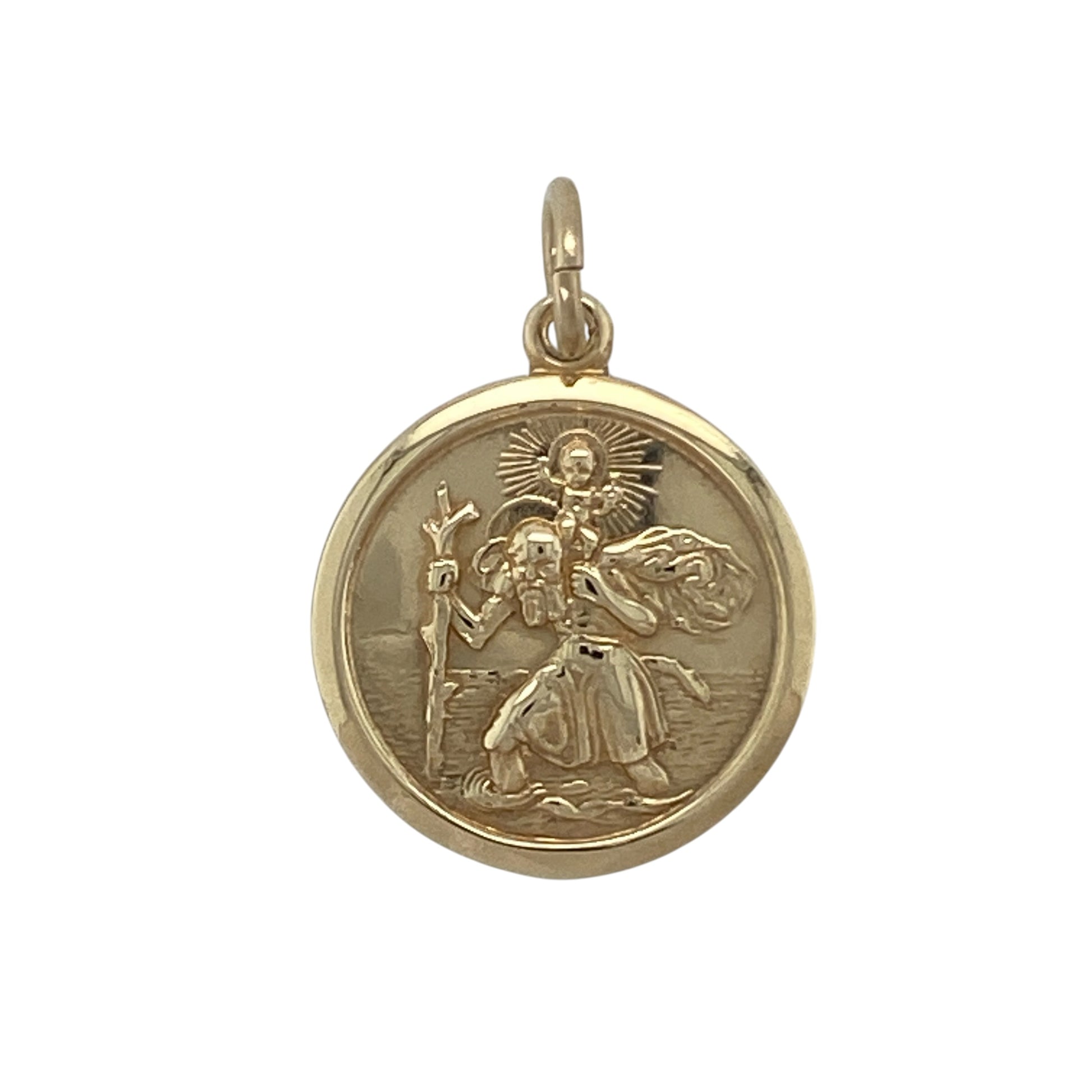 9ct Gold St Christopher Pendant
