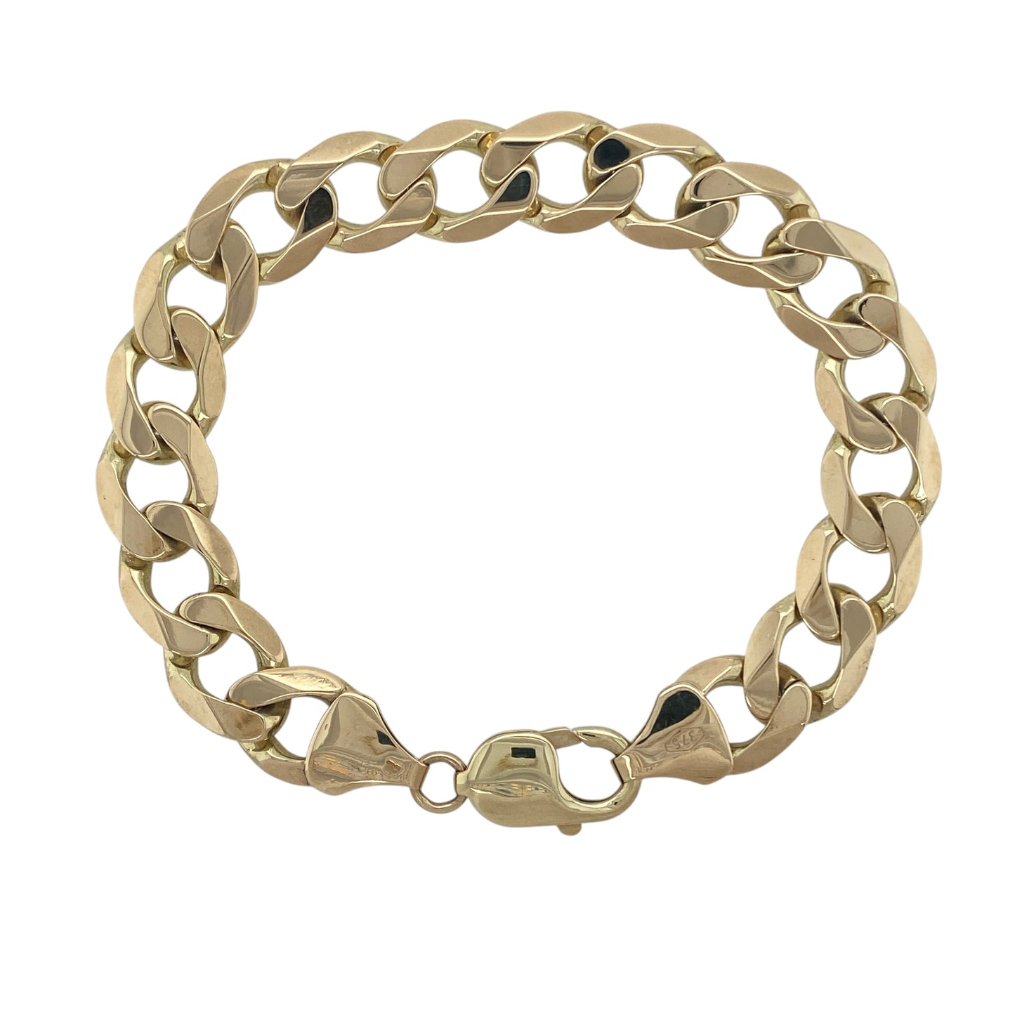 9ct Gold 8" Curb Bracelet