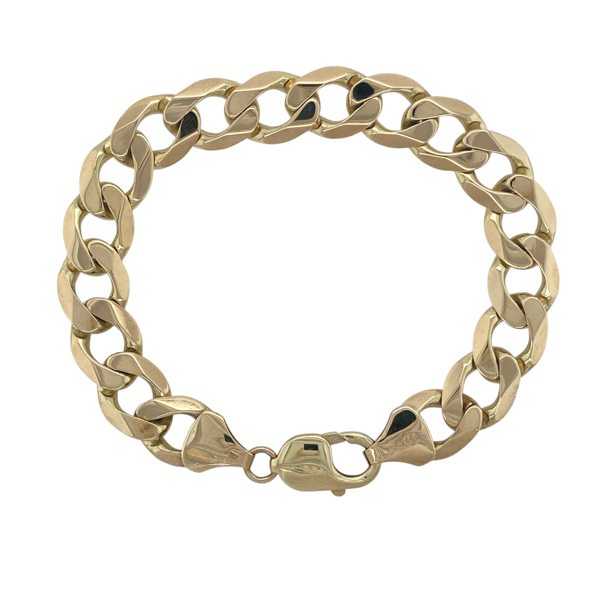 9ct Gold 8" Curb Bracelet