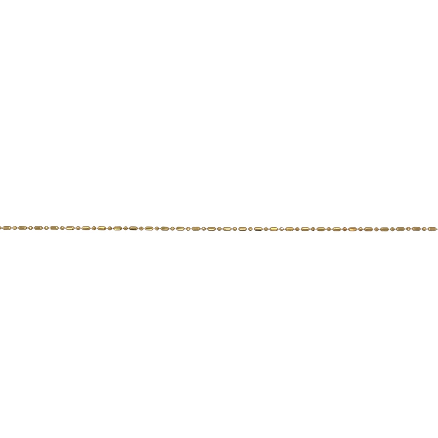 9ct Gold Ball Link 10" Anklet