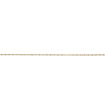9ct Gold Ball Link 10" Anklet