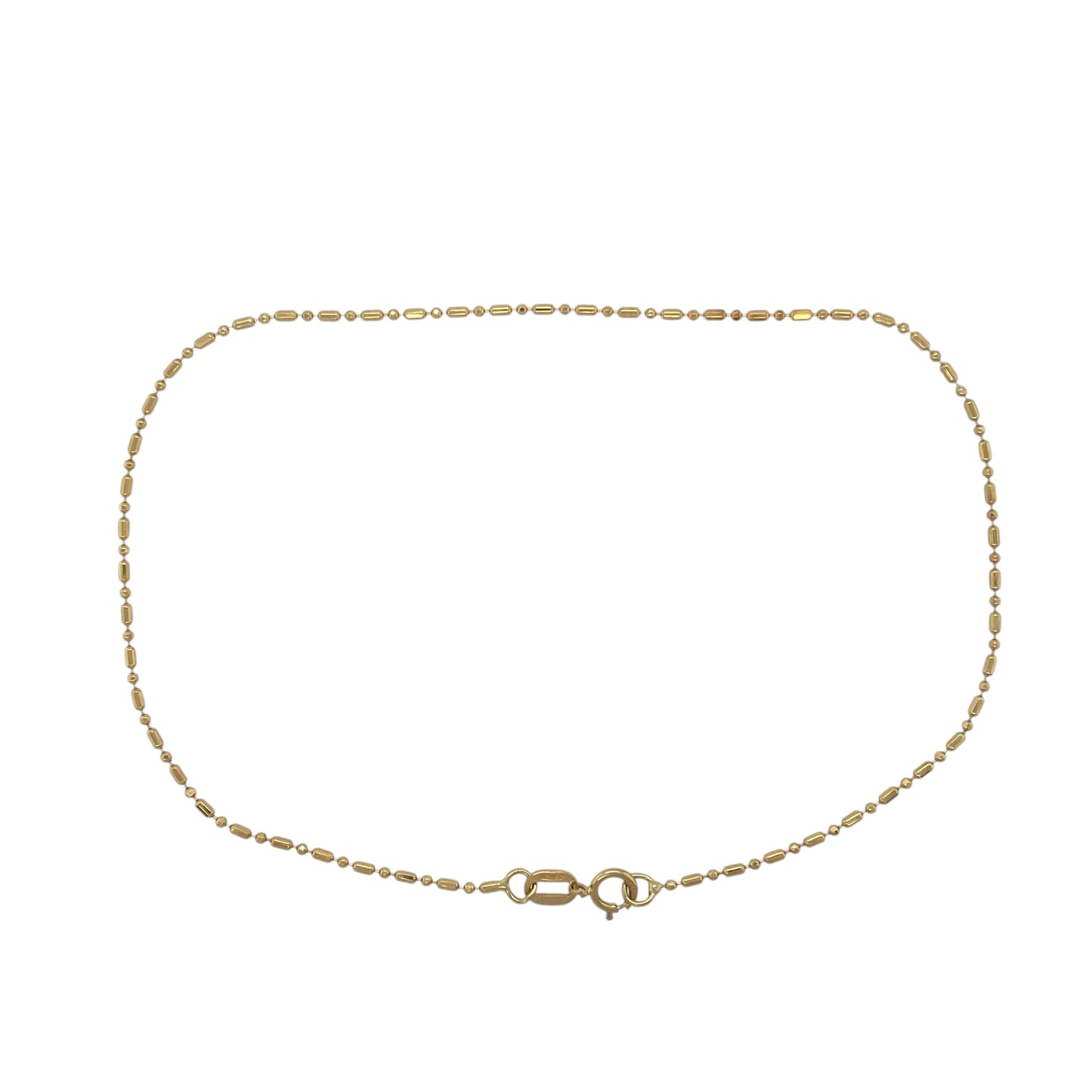 9ct Gold Ball Link 10" Anklet
