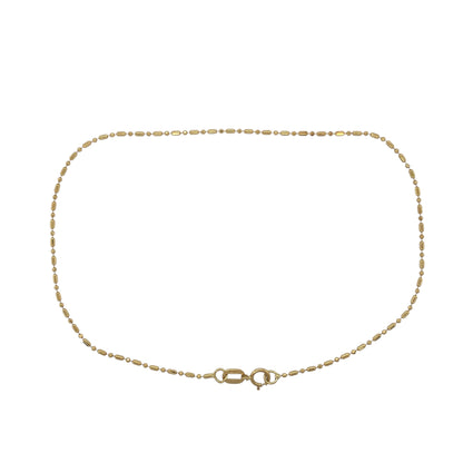 9ct Gold Ball Link 10" Anklet