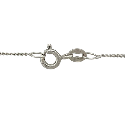 9ct White Gold & Tanzanite 18" Necklace