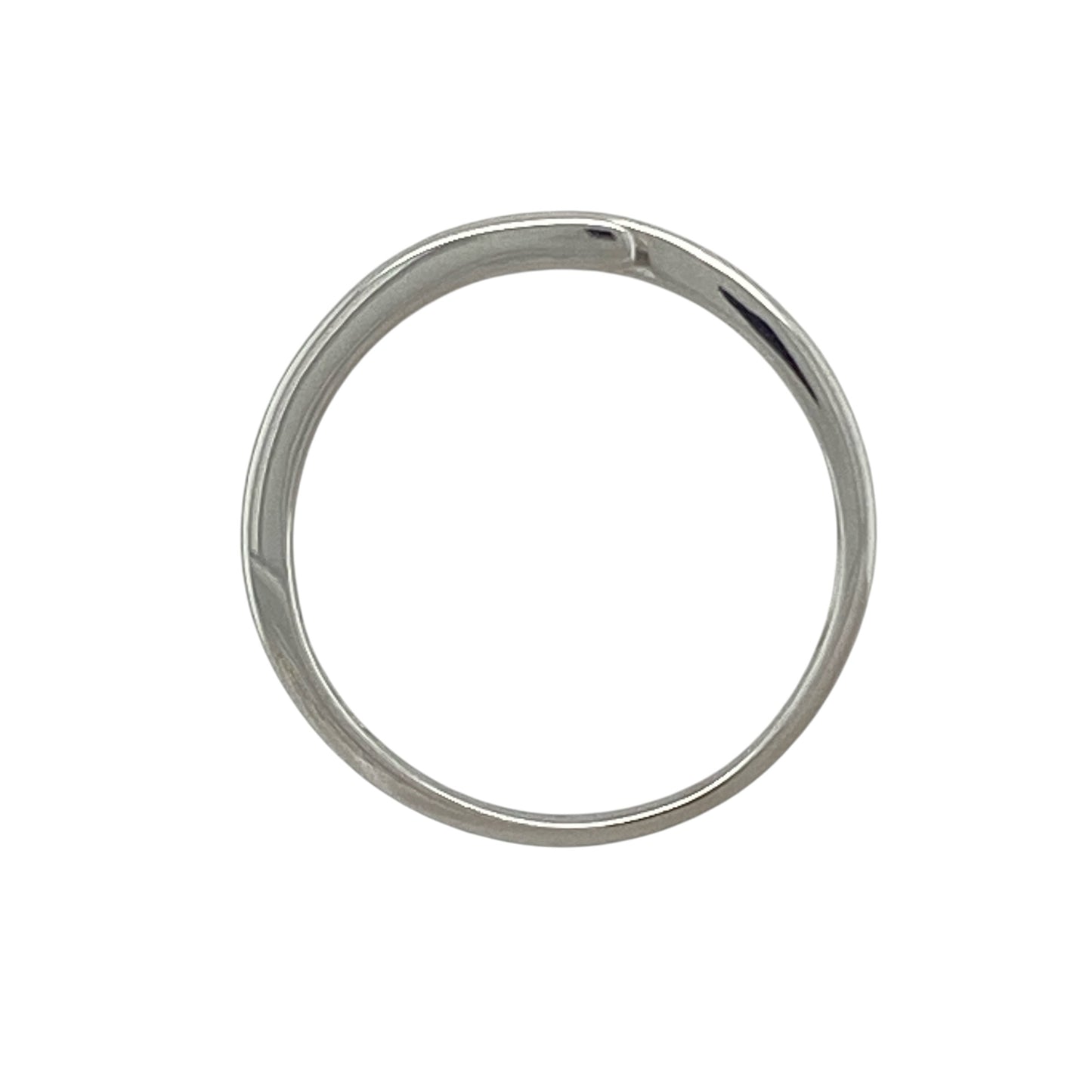 18ct White Gold & Diamond Wrap Over Band Ring