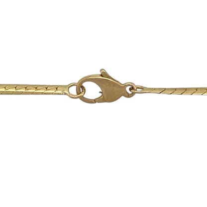 18ct Gold & Diamond V Style 16" Necklace