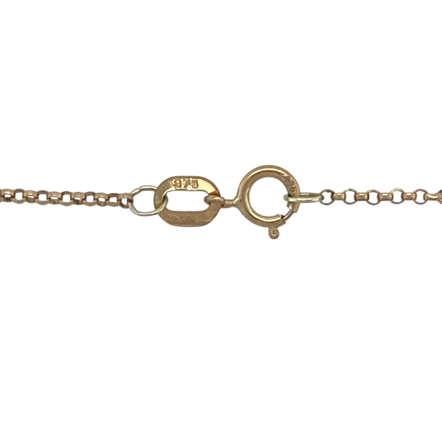 9ct Gold & Diamond Oval Locket 18" Necklace