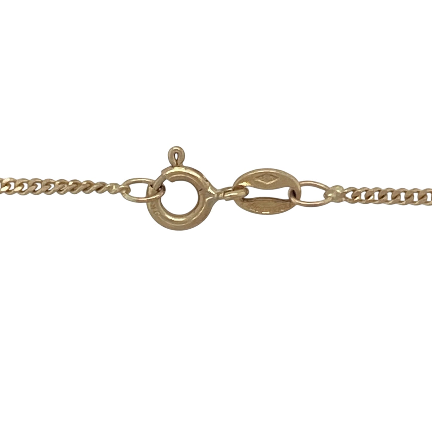9ct Gold Diamond & Sapphire 18" Necklace