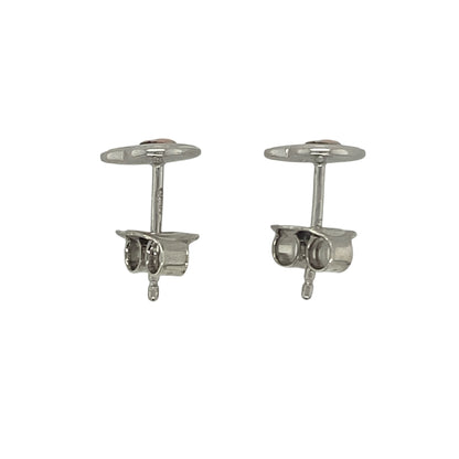 925 Silver & White Topaz Clogau Heart Stud Earrings