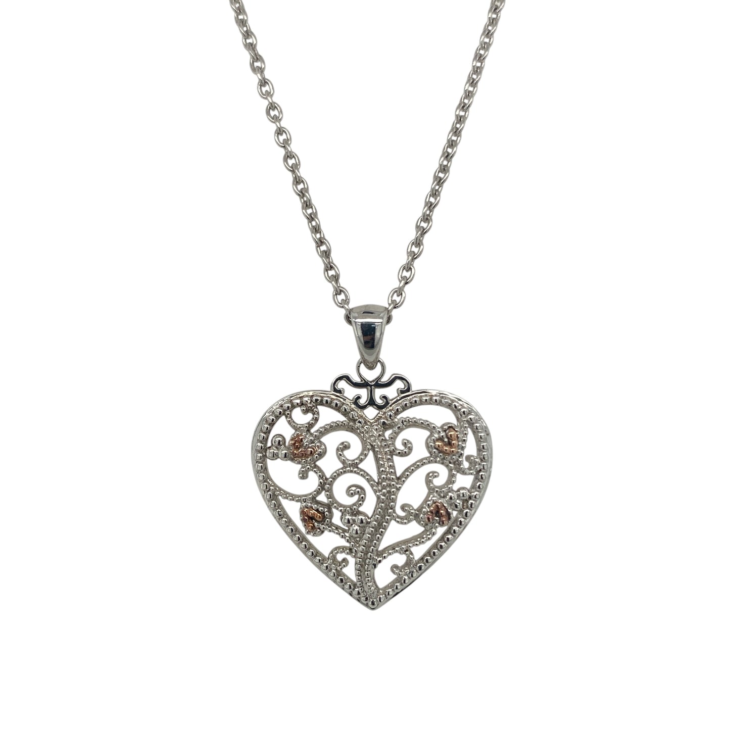 925 Silver Clogau Tree of Life Heart 18" - 20" Necklace