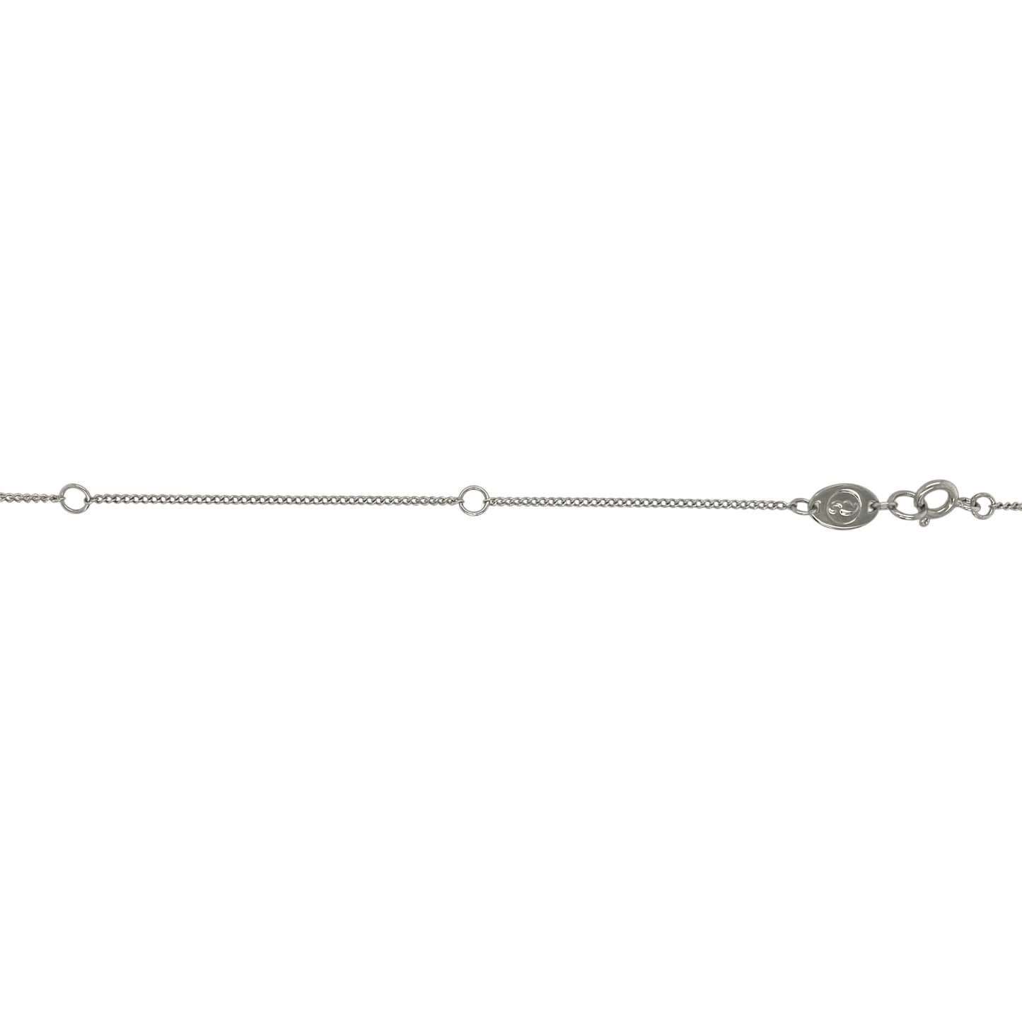925 Silver & White Topaz Clogau Leaf 18" - 22" Necklace