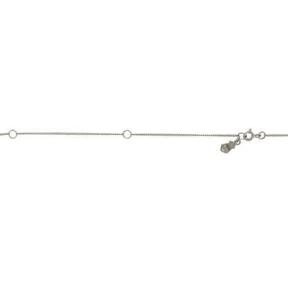 925 Silver & White Topaz Clogau Clover 18" - 22" Necklace