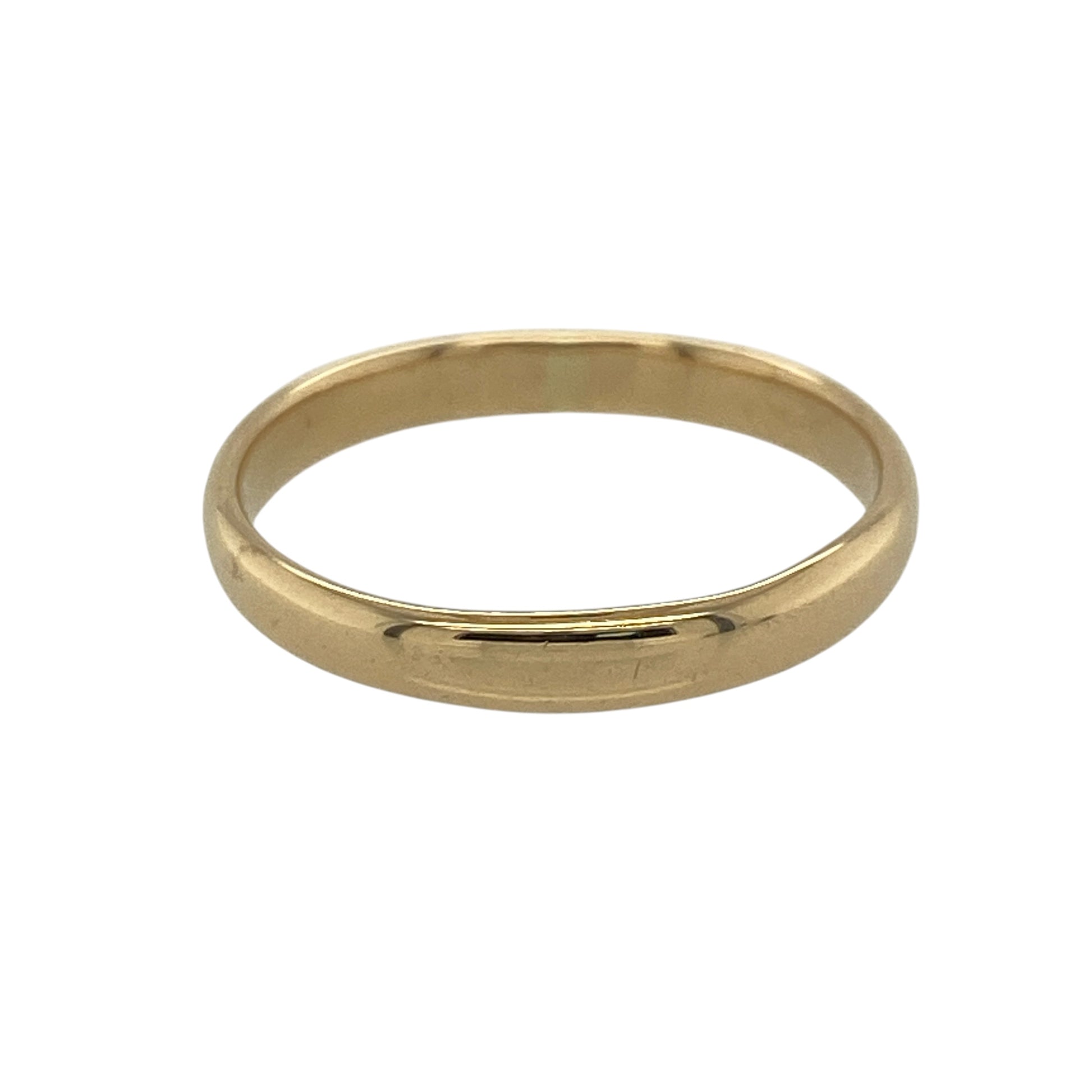18ct Gold 3mm Wedding Band Ring