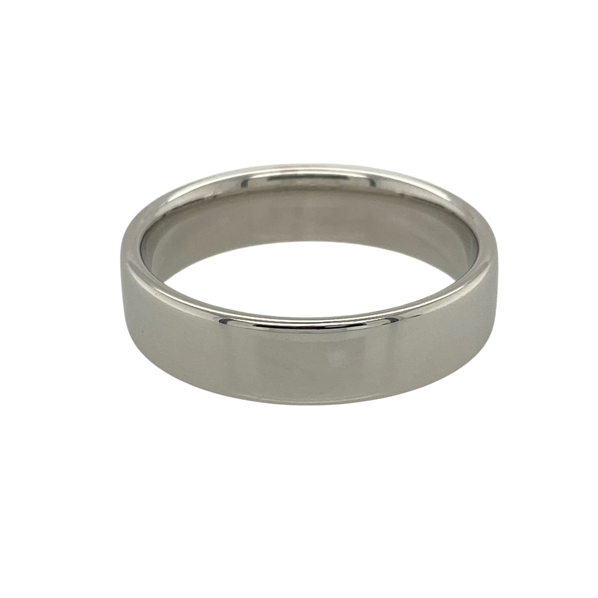 18ct White Gold 5mm Wedding Band Ring