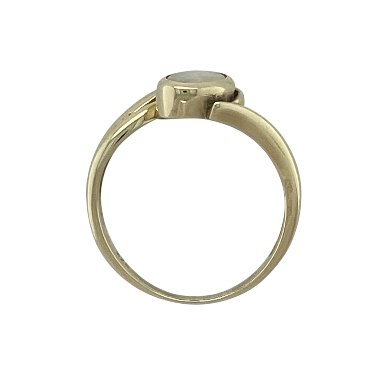 9ct Gold & Opalique Twist Ring