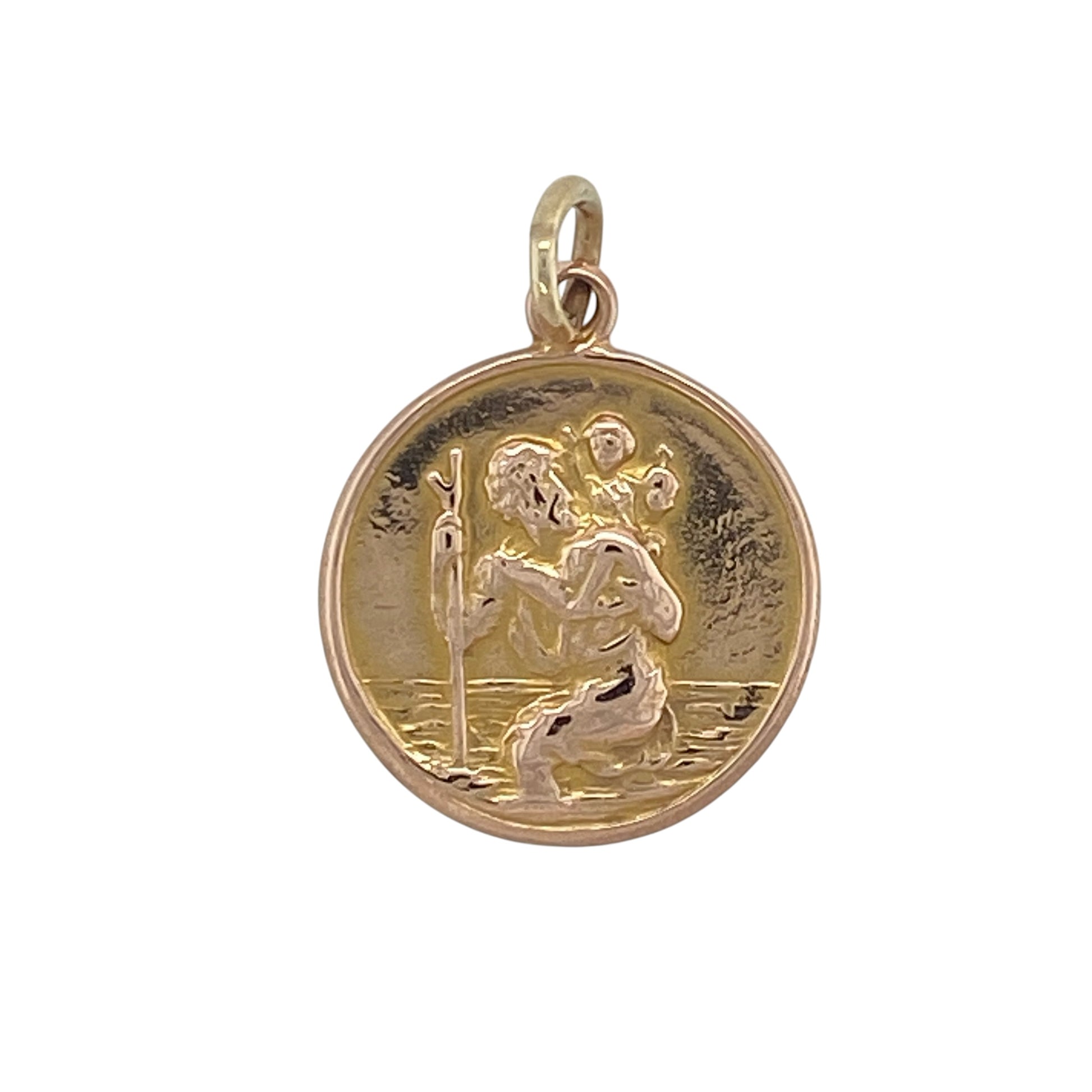 9ct Gold St Christopher Pendant