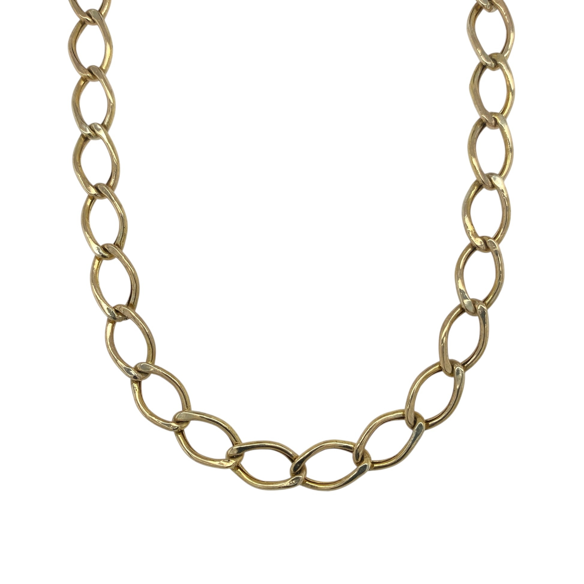 9ct Gold 17" Open Curb Chain