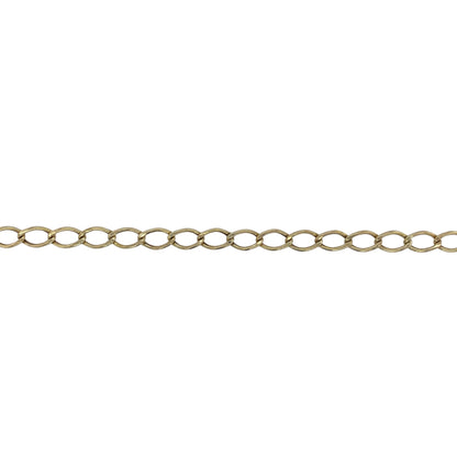 9ct Gold 17" Open Curb Chain