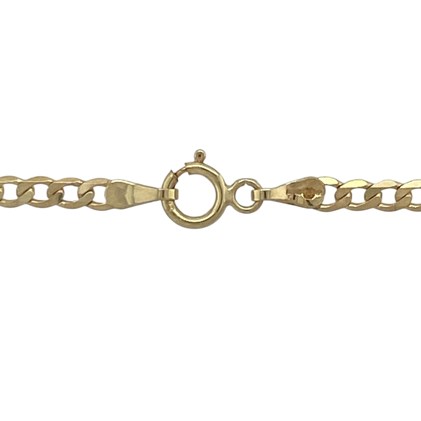 Add a timeless essential to your jewellery collection with this pre-owned 9ct yellow gold curb chain necklace. Featuring a classic curb link design and versatile 20-inch length, this elegant chain is perfect for everyday wear, either on its own or paired with a favourite pendant.

Design: The necklace showcases the enduring curb link style, with smoothly interlocking links that create a neat, polished appearance. Its classic design ensures lasting appeal and effortless versatility.