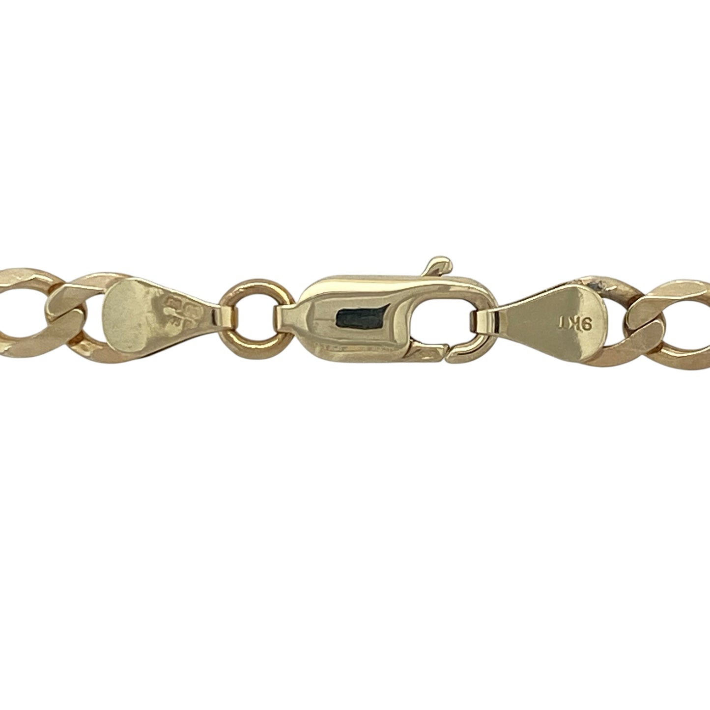 Make a bold statement with this pre-owned 9ct yellow gold curb chain necklace. Featuring substantial 6mm curb links, an impressive gold weight, and a versatile 20-inch length, this classic chain is perfect for those who appreciate timeless style with a strong presence.

Design: The necklace showcases the iconic curb link design, with broad interlocking links creating a striking and masculine appearance. Its polished finish enhances the bold profile and reflects light beautifully from every angle.