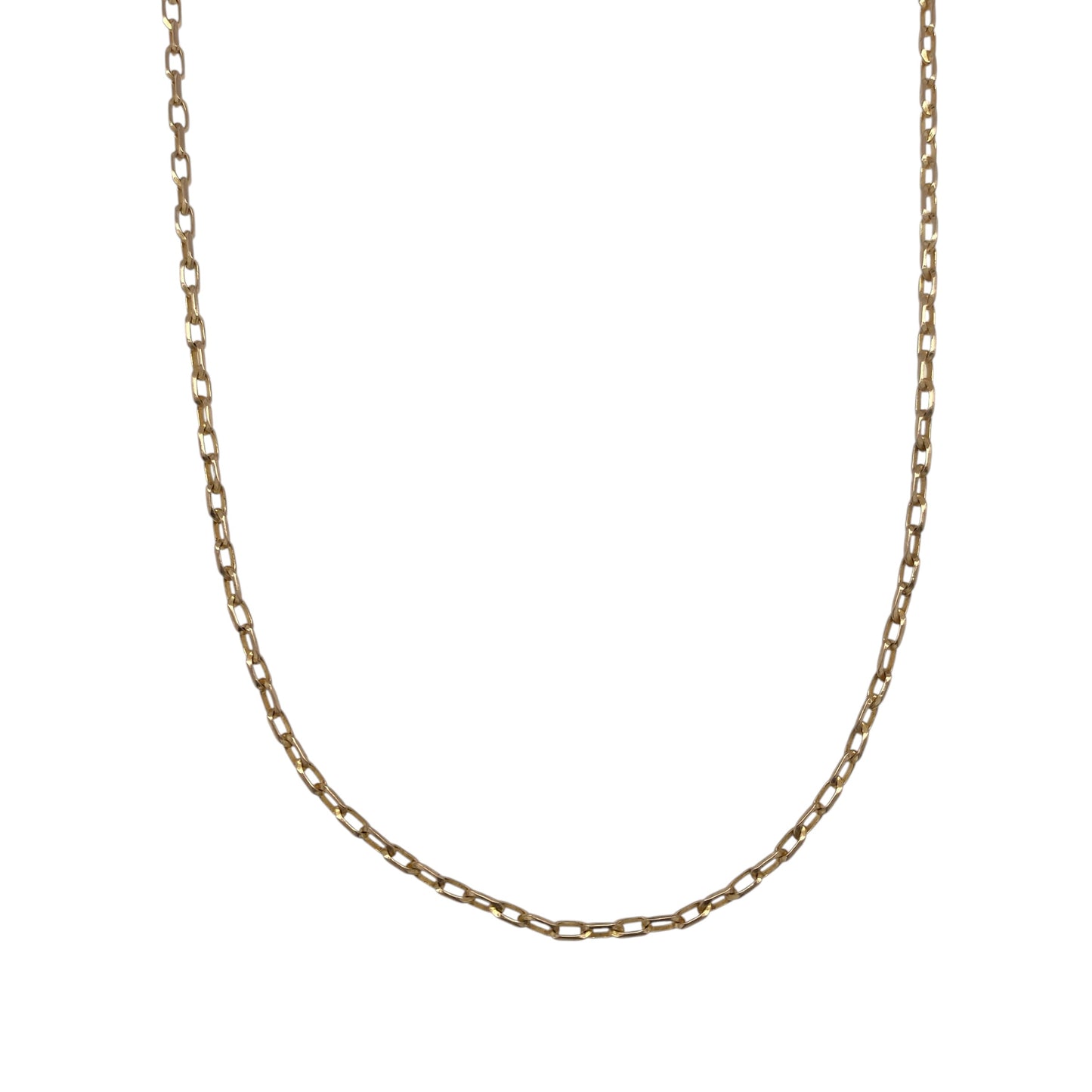 9ct Gold 20" Faceted Belcher Chain