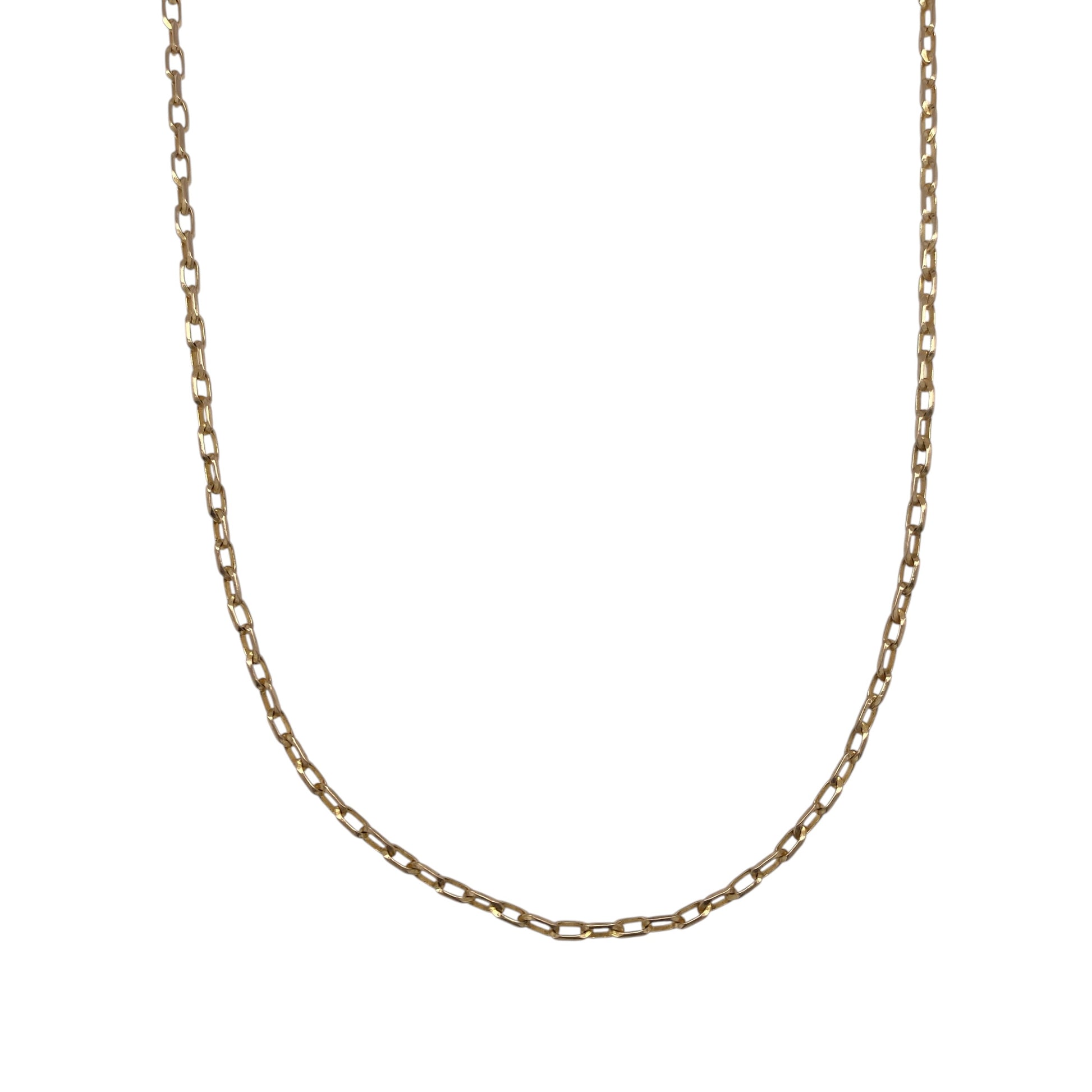 9ct Gold 20" Faceted Belcher Chain