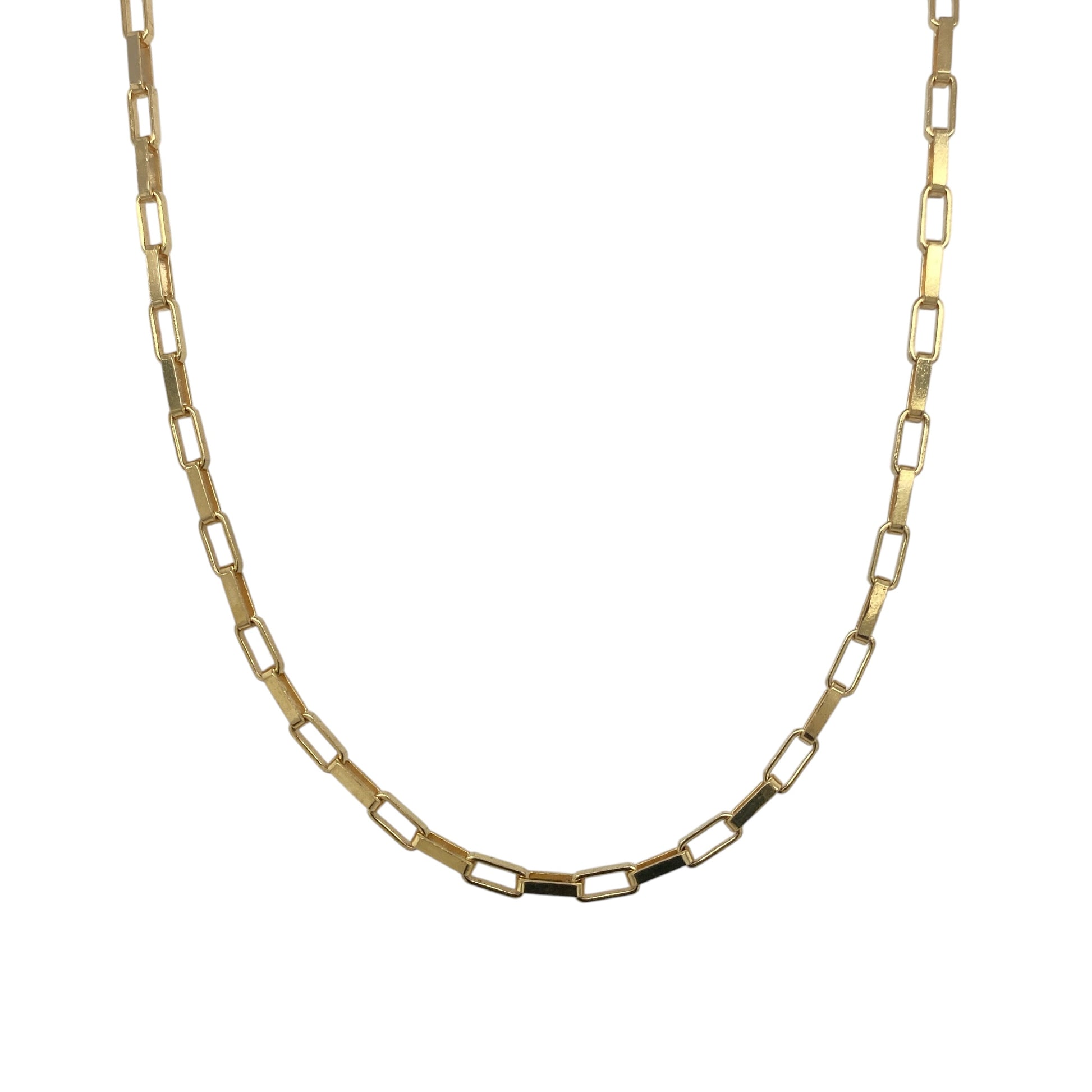 9ct Gold 26" Long Box Chain