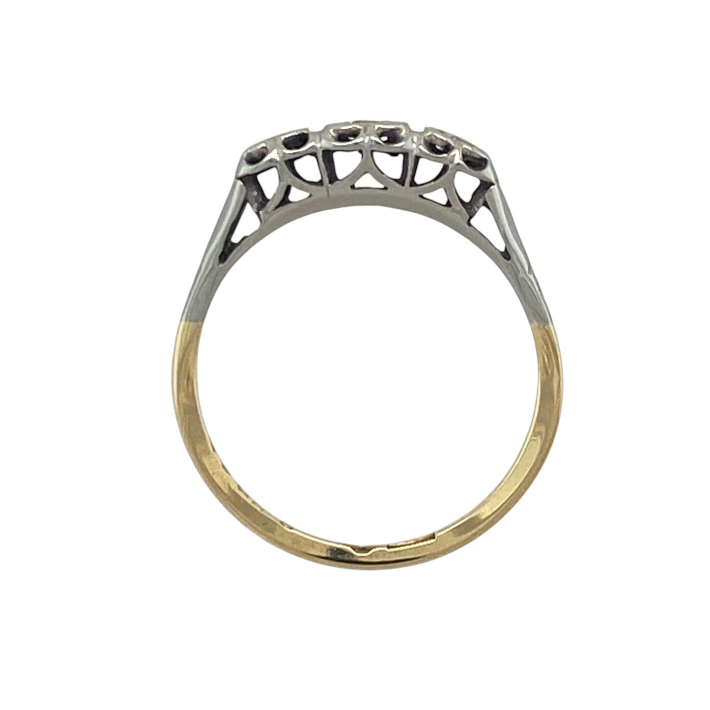 18ct Gold & Diamond Heart Trilogy Ring