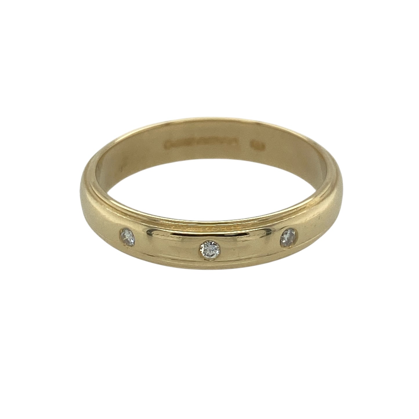 18ct Gold & Diamond Trilogy Band Ring