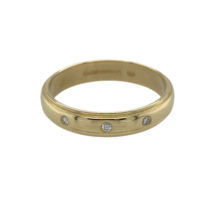 18ct Gold & Diamond Trilogy Band Ring