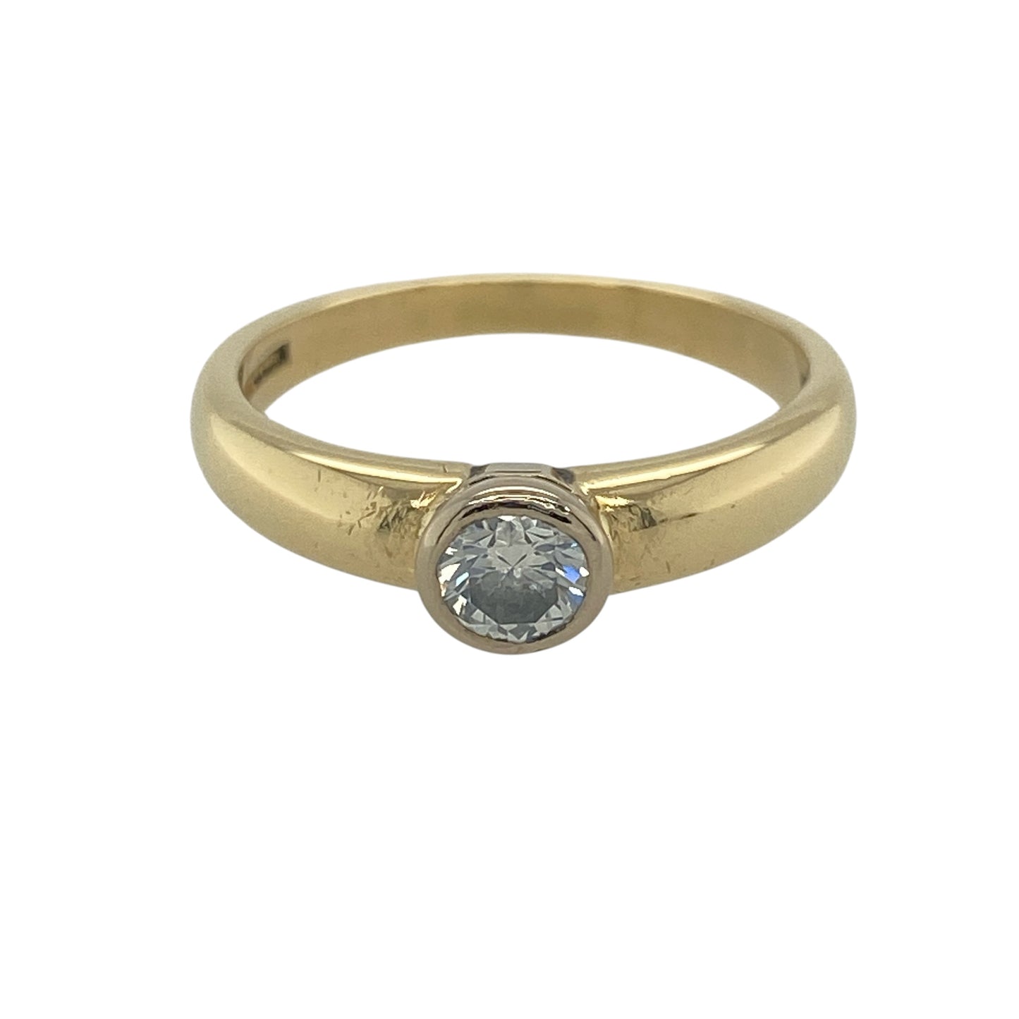 18ct Gold & Diamond Solitaire Ring