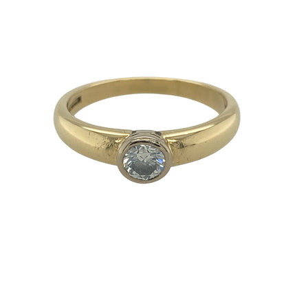 18ct Gold & Diamond Solitaire Ring